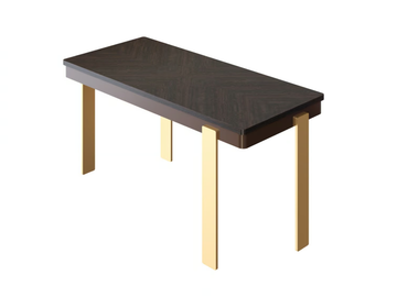 ZEUS - Rectangular wood veneer coffee table by Guerra Vanni