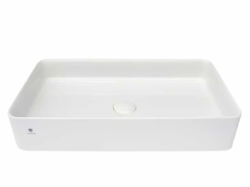 Rectangular washbasin - Countertop rectangular ceramic washbasin by GUGLIELMI RUBINETTERIE