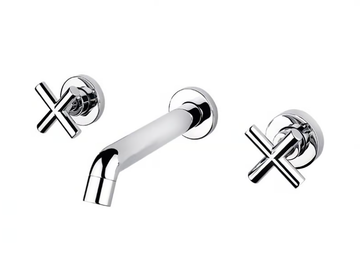 VERA - 3 hole wall-mounted washbasin tap with aerator by GUGLIELMI RUBINETTERIE
