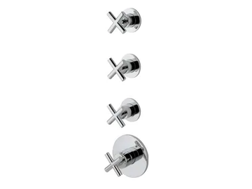 VERA - 4 hole Recessed thermostatic shower mixer by GUGLIELMI RUBINETTERIE