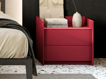 ELLINGTON - bilaminate bedside table with drawers by Guzzini & Fontana