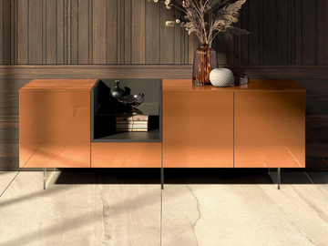 JACKIE - Wooden sideboard with doors by Guzzini & Fontana