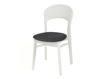 RAINBOW 665WH - Birch chair with integrated cushion by Hans K