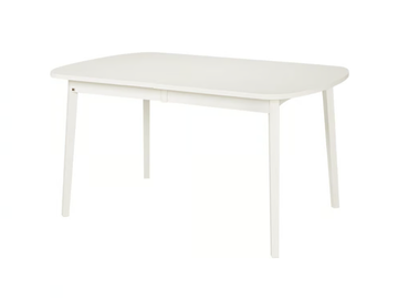 RAINBOW 665WH - Extending rectangular birch table by Hans K