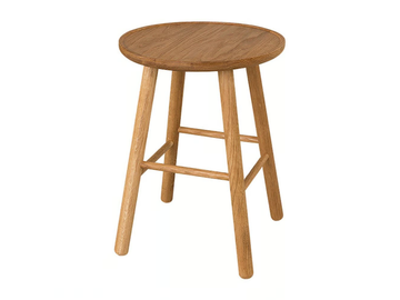 ZIGZAG 660 - Oak stool with footrest by Hans K