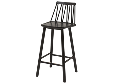 ZIGZAG 660S - Ash stool with footrest by Hans K