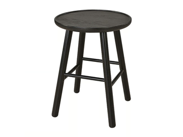 ZIGZAG 660S - Ash stool with footrest by Hans K