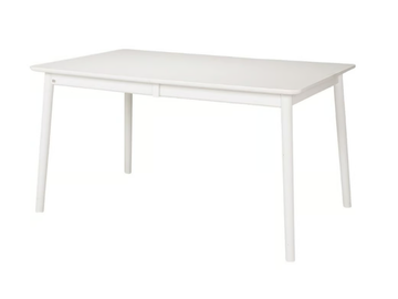 ZIGZAG 660WH - Extending rectangular birch table by Hans K