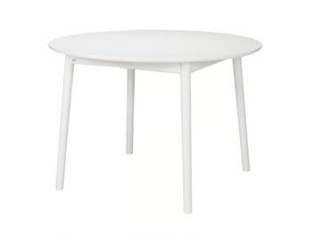 ZIGZAG 660WH - Extending round birch table by Hans K
