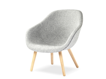 ABOUT A LOUNGE CHAIR AAL82 - Upholstered easy chair with armrests by Hay
