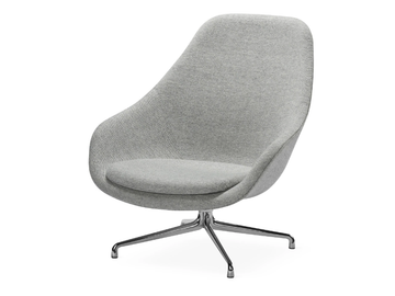 ABOUT A LOUNGE CHAIR AAL91 - Swivel armchair with armrests with 4-spoke base by Hay