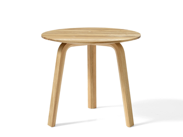 BELLA - Round wooden coffee table by Hay