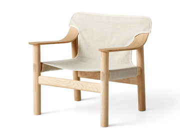 BERNARD CANVAS - Canvas easy chair with armrests by Hay
