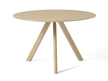 COPENHAGUE CPH 20 ROUND - Round wood veneer table by Hay