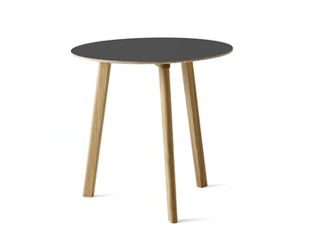 COPENHAGUE CPH DEUX 220 - Round wooden table by Hay