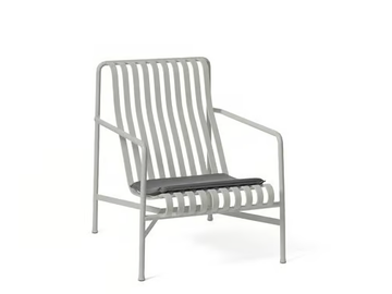 PALISSADE - High-back steel garden armchair by Hay