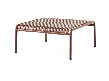 PALISSADE - Low square powder coated steel coffee table by Hay