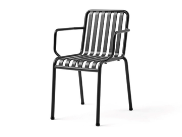 PALISSADE - Steel garden chair with armrests by Hay