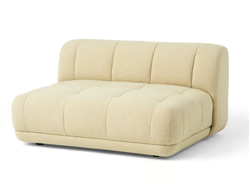 QUILTON WIDE - Tufted fabric armchair by Hay