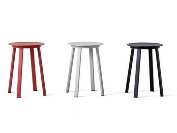 REVOLVER - Steel stool by Hay