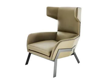 BREEZE - Leather armchair high-back by HC28