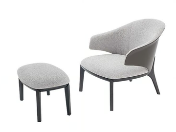 ERIKA - Fabric easy chair with armrests by HC28