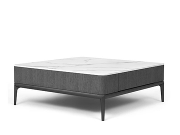 ERIKA - Low wooden coffee table with storage space by HC28