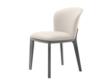 ERIKA - Upholstered leather chair by HC28