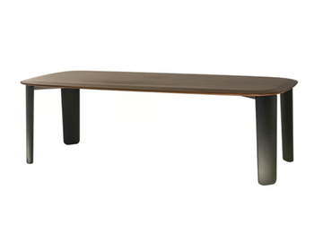 FLU - Rectangular wooden dining table by HC28
