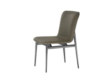 LIME - Upholstered leather chair by HC28