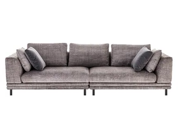 MICHEL - 3 seater sectional fabric sofa by HC28