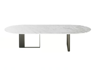 PLEGAT - Low marble coffee table by HC28