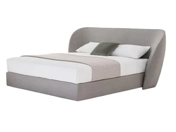 UOVO - Double bed with upholstered headboard by HC28