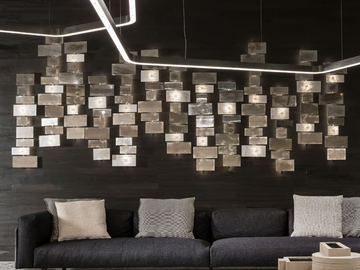 ABACO - Dimmable Crystal Stone® wall lamp by Henge