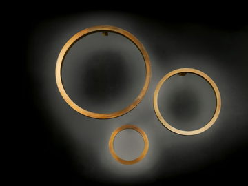 LIGHT RINGS WALL - LED brass wall light by Henge