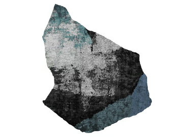ALNARP (PETROL NIGHT EDIT) - Custom handmade rug by HENZEL STUDIO