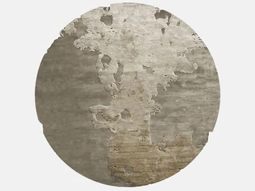 NOBU (SUNSTONE EDIT) ROUND - Handmade silk rug by HENZEL STUDIO