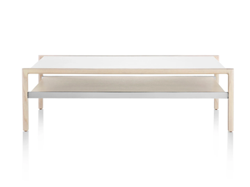BRABO - Rectangular wooden coffee table by Herman Miller