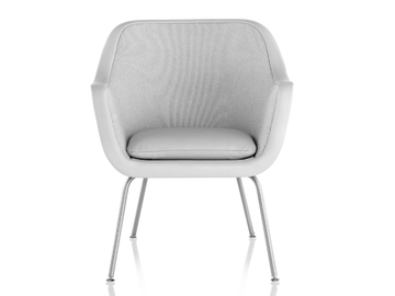 BUMPER - Upholstered chair with armrests by Herman Miller