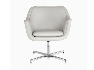 BUMPER - Upholstered with 4-spoke base chair with armrests by Herman Miller