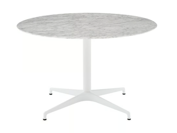CIVIC - Round marble table with 4-star base by Herman Miller