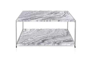 H FRAME - Square marble coffee table by Herman Miller
