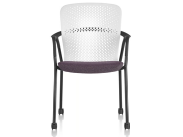 KEYN - Chair with armrests and castors by Herman Miller