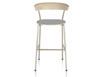 LEEWAY - Wooden stool with integrated cushion by Herman Miller