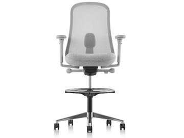LINO - Swivel ergonomic office stool with castors by Herman Miller