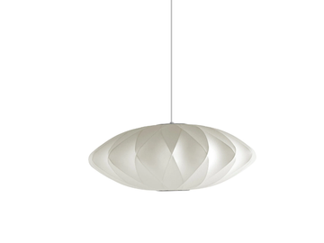 NELSON SAUCER CRISSCROSS BUBBLE - Polymer pendant lamp by Herman Miller