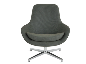 SAIBA - Fabric armchair with 4-spoke base high-back by Herman Miller