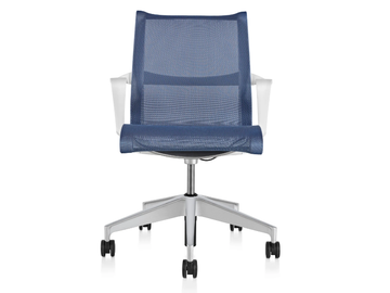 SETU - Ergonomic swivel fabric office chair with armrests by Herman Miller