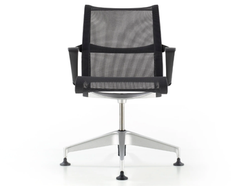 SETU - With 4-spoke base fabric chair with armrests by Herman Miller