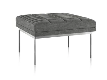 TUXEDO - Upholstered fabric footstool by Herman Miller